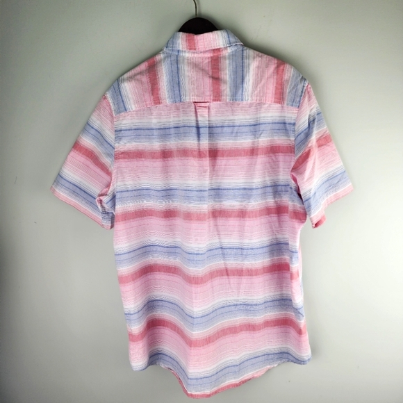 Chaps Stretch Easy Care Short Sleeve Button Up Shirt Size XXL - Picture 6 of 6